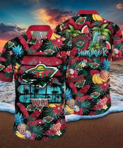 Minnesota Wild NHL Flower Hawaiian Shirt For Men Women Great Gift For Fans