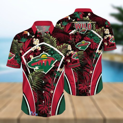 Minnesota Wild NHL Flower Hawaiian Shirt Special Gift For Men Women Fans