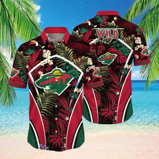 Minnesota Wild NHL Flower Hawaiian Shirt Special Gift For Men Women Fans