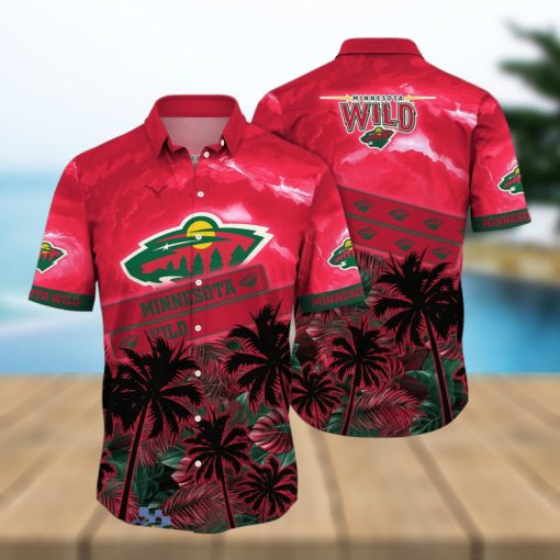 Minnesota Wild NHL Flower Hawaiian Shirt Style Gift For Fans