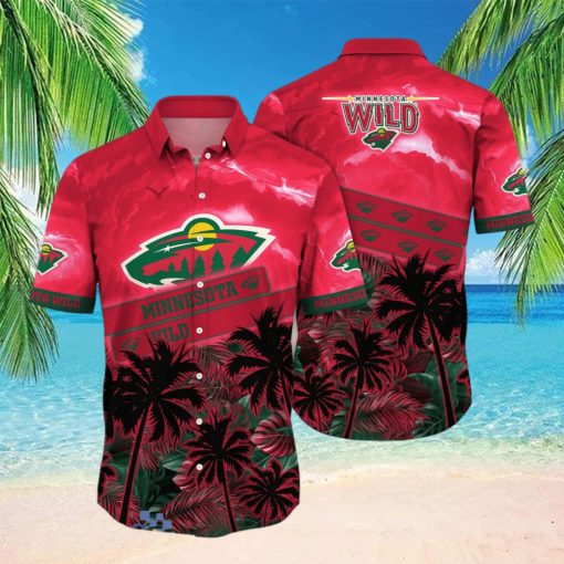 Minnesota Wild NHL Flower Hawaiian Shirt Style Gift For Fans