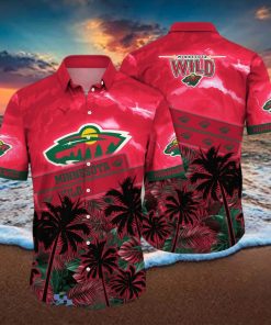 Minnesota Wild NHL Flower Hawaiian Shirt Style Gift For Fans