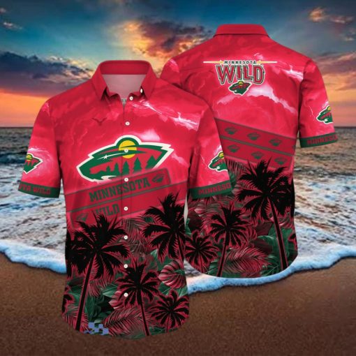 Minnesota Wild NHL Flower Hawaiian Shirt Style Gift For Fans