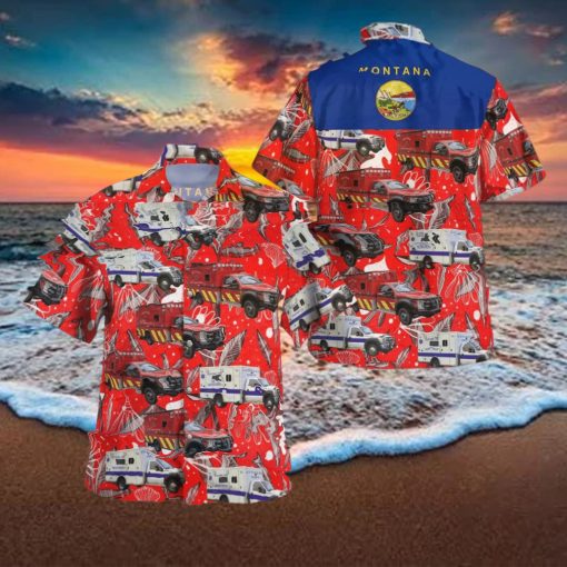 Montana Bigfork Fire Department Hawaiian Shirt