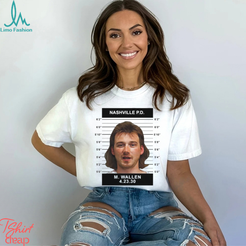 Morgan Wallen Mugshot Nashville PD T Shirt Morgan Wallen Mugshot Nashville PD T Shirt