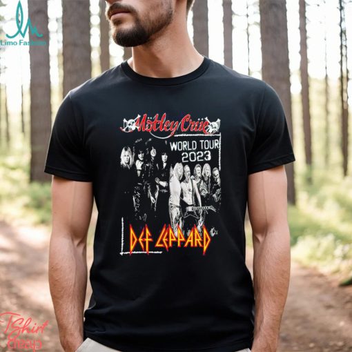Motley Crue Def Leppard World Tour 2023 Limited Shirt