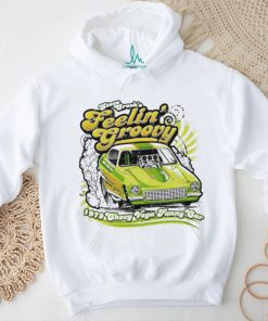 Muscle car Steve Crook’s feelin’ Groovy Chevy Vega funny car retro shirt