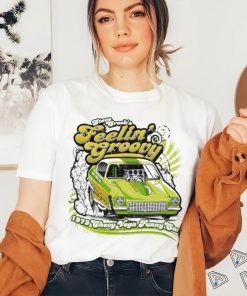 Muscle car Steve Crook’s feelin’ Groovy Chevy Vega funny car retro shirt