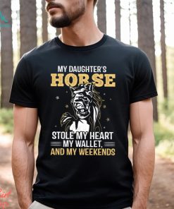 My Daughter's Horse Stole My Heart My Wallet Funny Horse Classic T Shirt