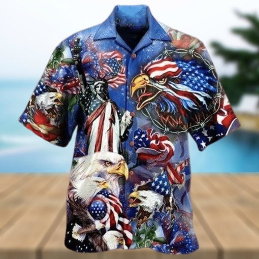 My Heat Beats Tue To My Country Patriotism Hawaiian Shirt