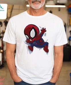 My Portable Spidey Spider Man clinging chibi shirt