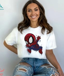 My Portable Spidey Spider Man clinging chibi shirt