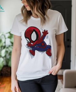 My Portable Spidey Spider Man clinging chibi shirt