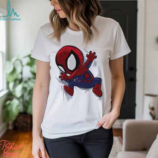 My Portable Spidey Spider Man clinging chibi shirt