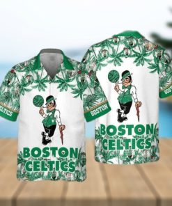 NBA Boston Celtics Hawaiian Shirt Palm Trees Beach Vacation Gift