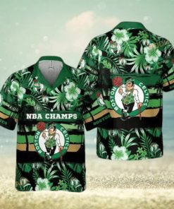 NBA Boston Celtics Hawaiian Shirt Summer Flower Pattern