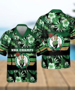 NBA Boston Celtics Hawaiian Shirt Summer Flower Pattern