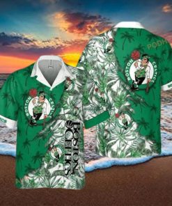 NBA Boston Celtics Tropical Flowers Hawaiian Shirt