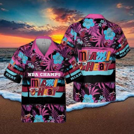 NBA Champs Miami Heat Hawaiian Shirt Summer Beach Gift Aloha