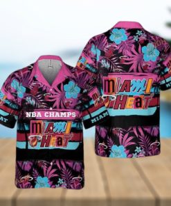 NBA Champs Miami Heat Hawaiian Shirt Summer Beach Gift Aloha