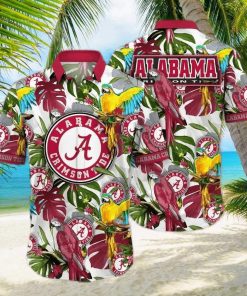 NCAA Alabama Crimson Tide Hawaiian Shirt Tropical Aloha Gift For Football Players