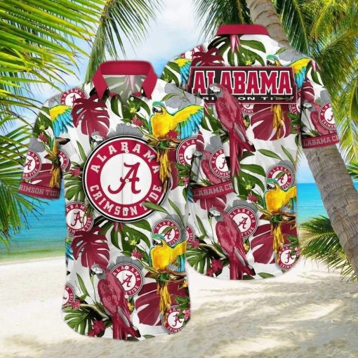 NCAA Alabama Crimson Tide Hawaiian Shirt Tropical Aloha Gift For Football Players