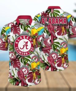 NCAA Alabama Crimson Tide Hawaiian Shirt Tropical Aloha Gift For Football Players