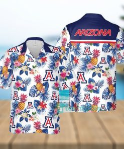 NCAA Arizona Wildcats Hawaiian Shirt Pineapple Tropical Flower Summer Beach Gift