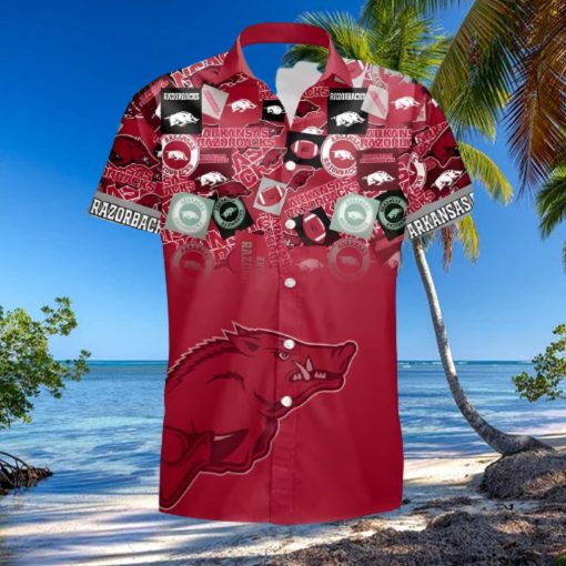 NCAA Arkansas Razorbacks Hawaiian Shirt Gift For Football Fans hawaiian shirt