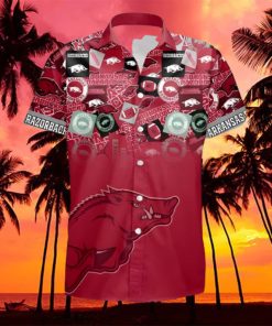 NCAA Arkansas Razorbacks Hawaiian Shirt Gift For Football Fans hawaiian shirt