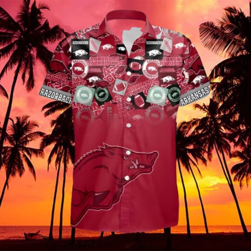 NCAA Arkansas Razorbacks Hawaiian Shirt Gift For Football Fans hawaiian shirt