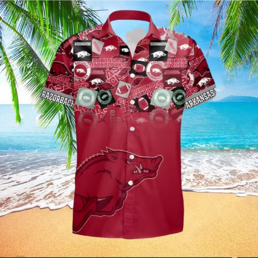 NCAA Arkansas Razorbacks Hawaiian Shirt Gift For Football Fans hawaiian shirt