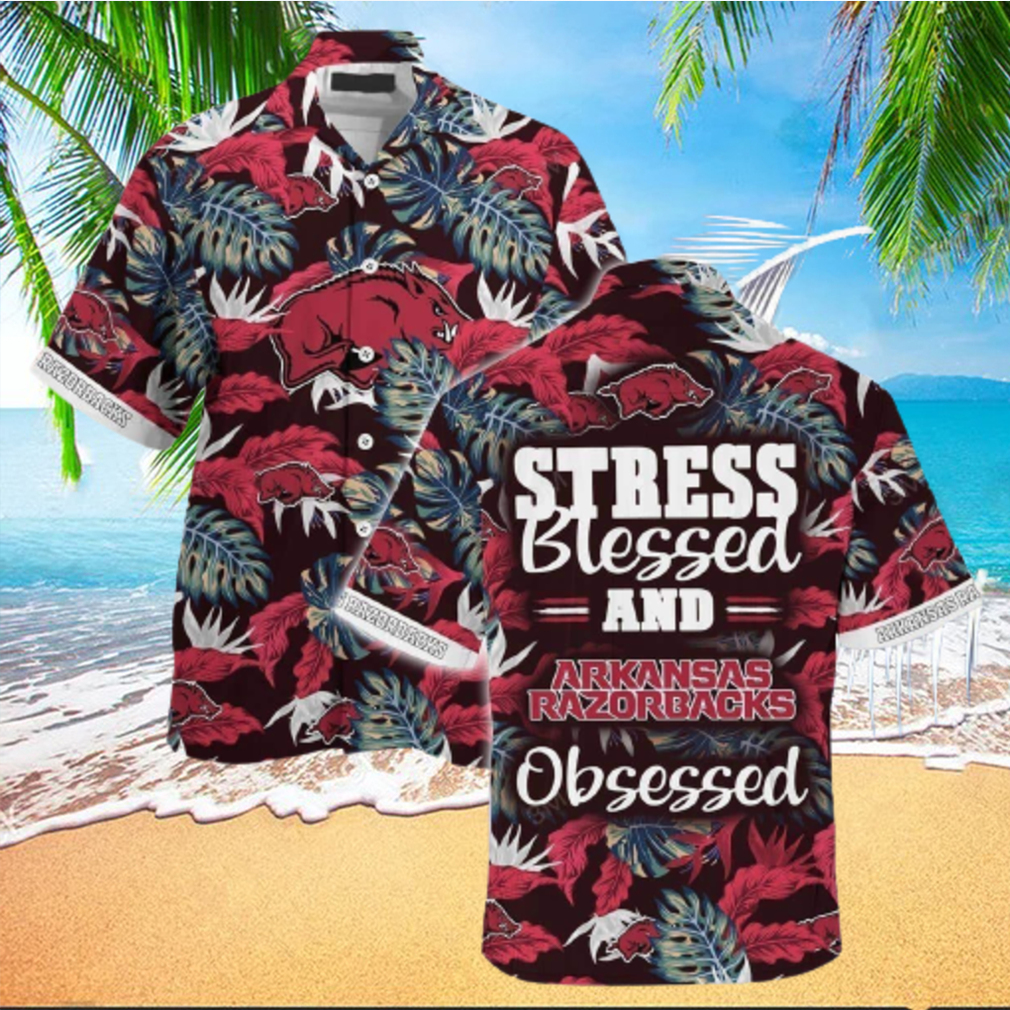 Toronto Blue Jays Logo Hawaiian Shirt, Stress Blessed Obsessed