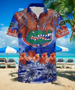 NCAA Florida Gators Hawaiian Shirt Hibiscus Tropical Leaves Best Beach Gift