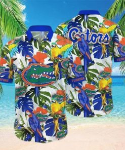 NCAA Florida Gators Hawaiian Shirt Tropical Birds And Palm Leaves Best Beach Gift