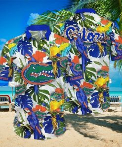 NCAA Florida Gators Hawaiian Shirt Tropical Birds And Palm Leaves Best Beach Gift