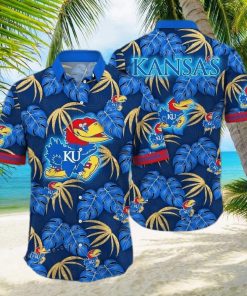 NCAA Kansas Jayhawks Hawaiian Shirt Colorful Team Logo Gift For Basketball  Lovers