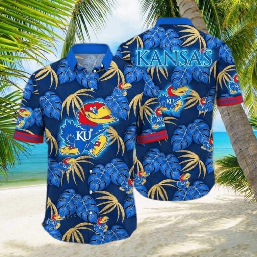 NCAA Kansas Jayhawks Hawaiian Shirt Beach Gift For Friend