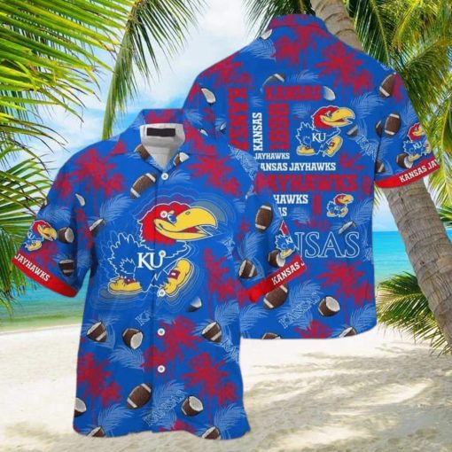 NCAA Kansas Jayhawks Hawaiian Shirt Gift For Beach Lovers