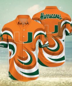 NCAA Miami Hurricanes Hawaiian Shirt Gift For Football Coach