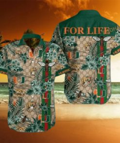 NCAA Miami Hurricanes Hawaiian Shirt Gucci Parody Tropical Flower Pattern