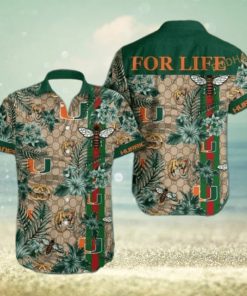 NCAA Miami Hurricanes Hawaiian Shirt Gucci Parody Tropical Flower Pattern