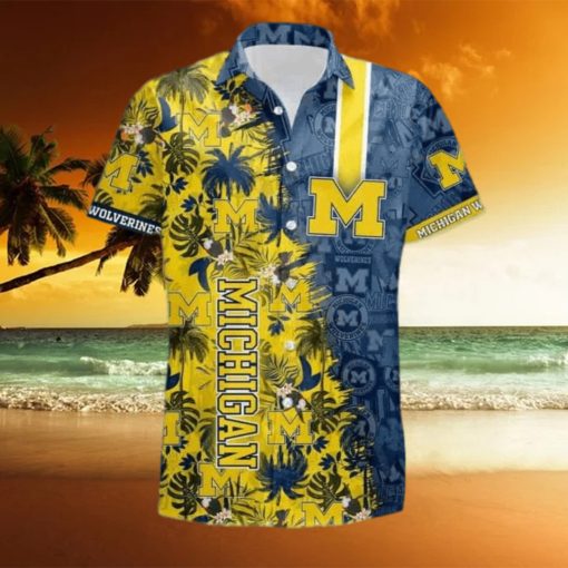 NCAA Michigan Wolverines Hawaiian Shirt Gift For Beach Vacation