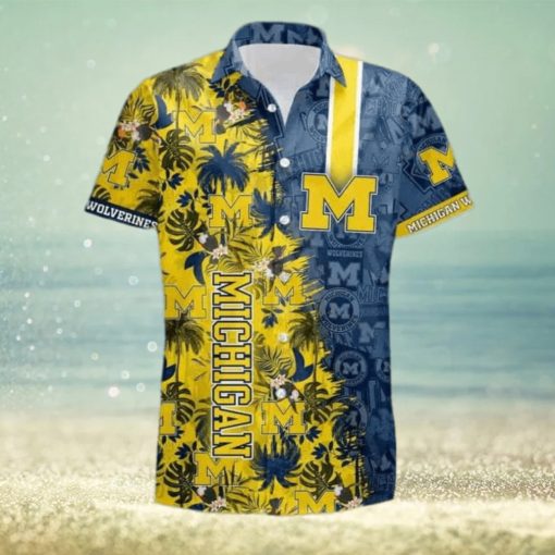 NCAA Michigan Wolverines Hawaiian Shirt Gift For Beach Vacation