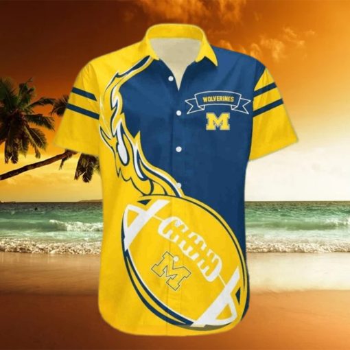 NCAA Michigan Wolverines Hawaiian Shirt Michigan Gift For Sport Fans