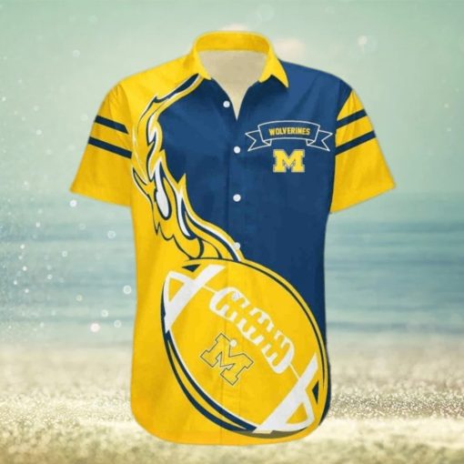 NCAA Michigan Wolverines Hawaiian Shirt Michigan Gift For Sport Fans