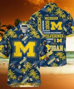 NCAA Michigan Wolverines Hawaiian Shirt Summer Beach Gift