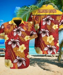 NCAA Oklahoma Sooners Hawaiian Shirt Aloha Flower Beach Gift For Him