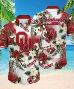 NCAA Oklahoma Sooners Hawaiian Shirt Hibiscus Flowers Pattern Best Beach Gift