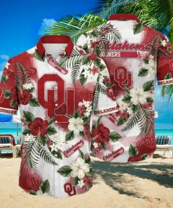 NCAA Oklahoma Sooners Hawaiian Shirt Hibiscus Flowers Pattern Best Beach Gift